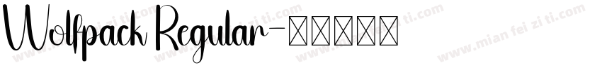 Wolfpack Regular字体转换